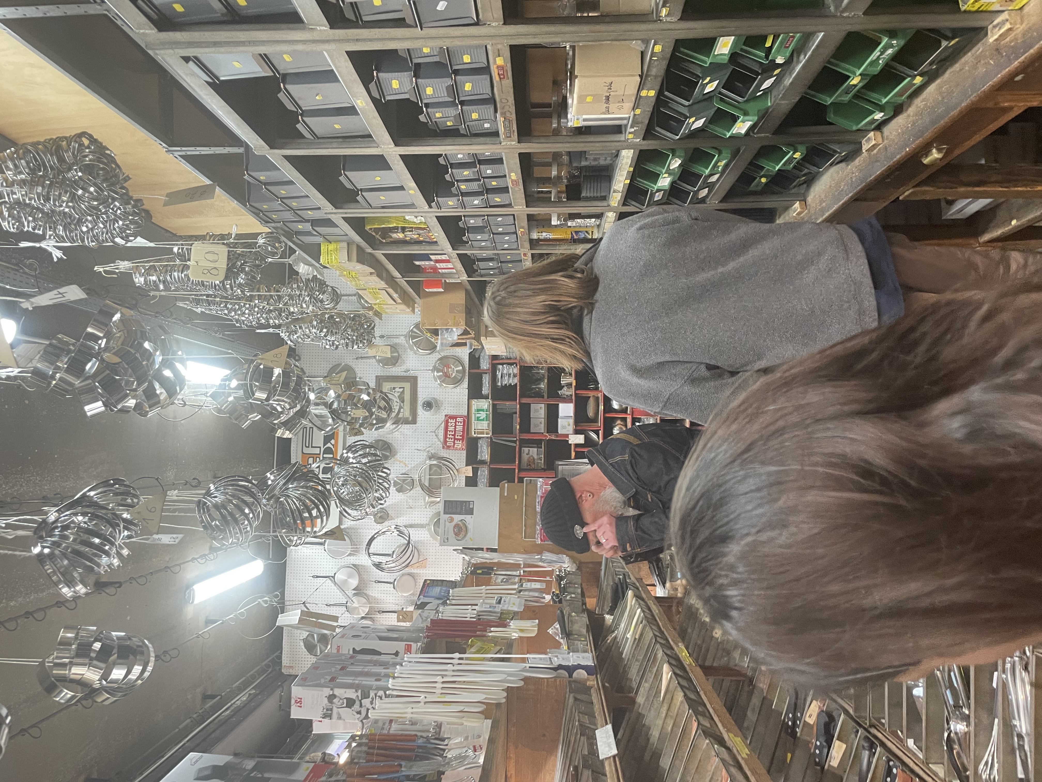 parisian kitchen utensils shop interior