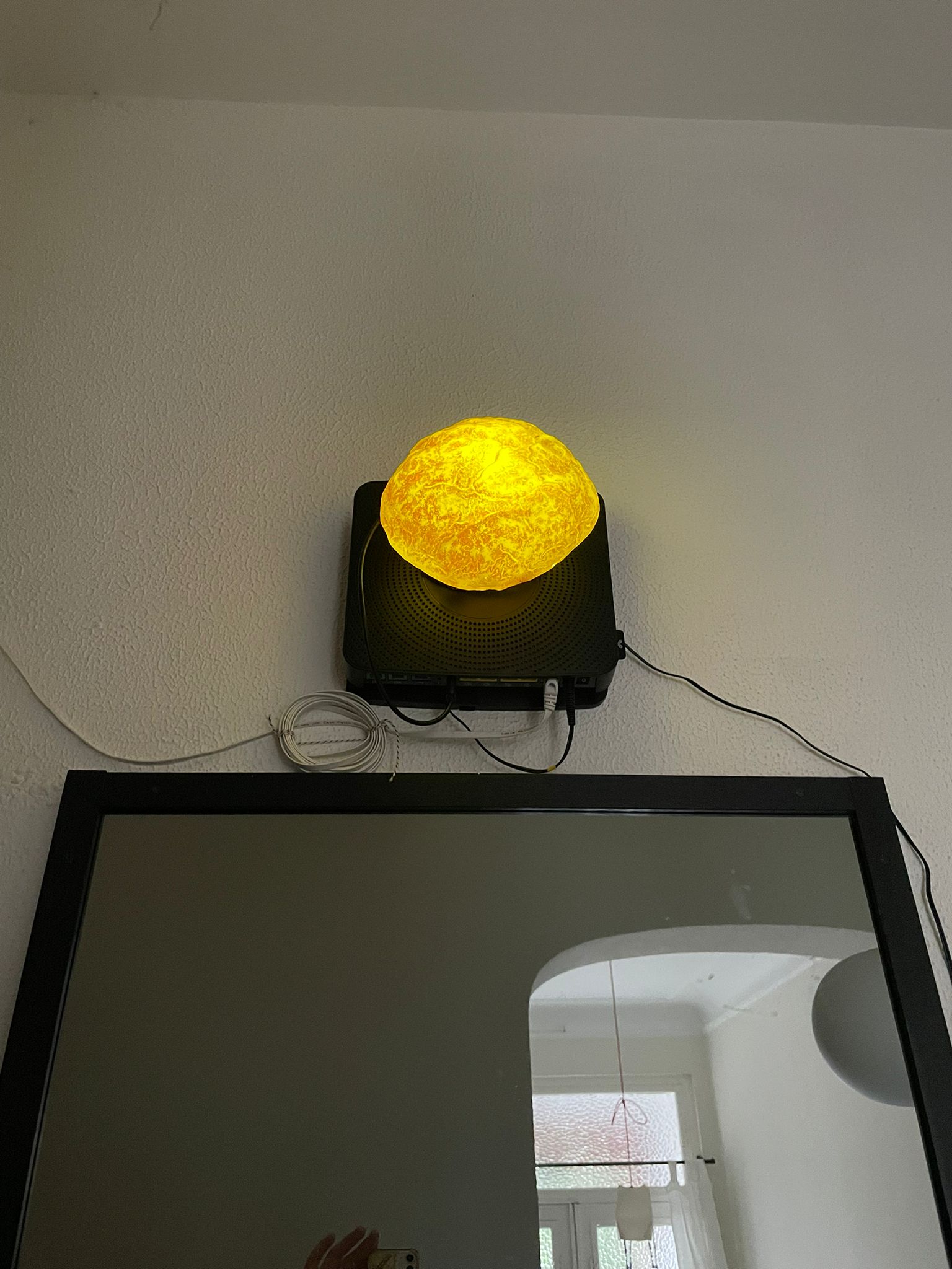 a cutlery set standing on a table