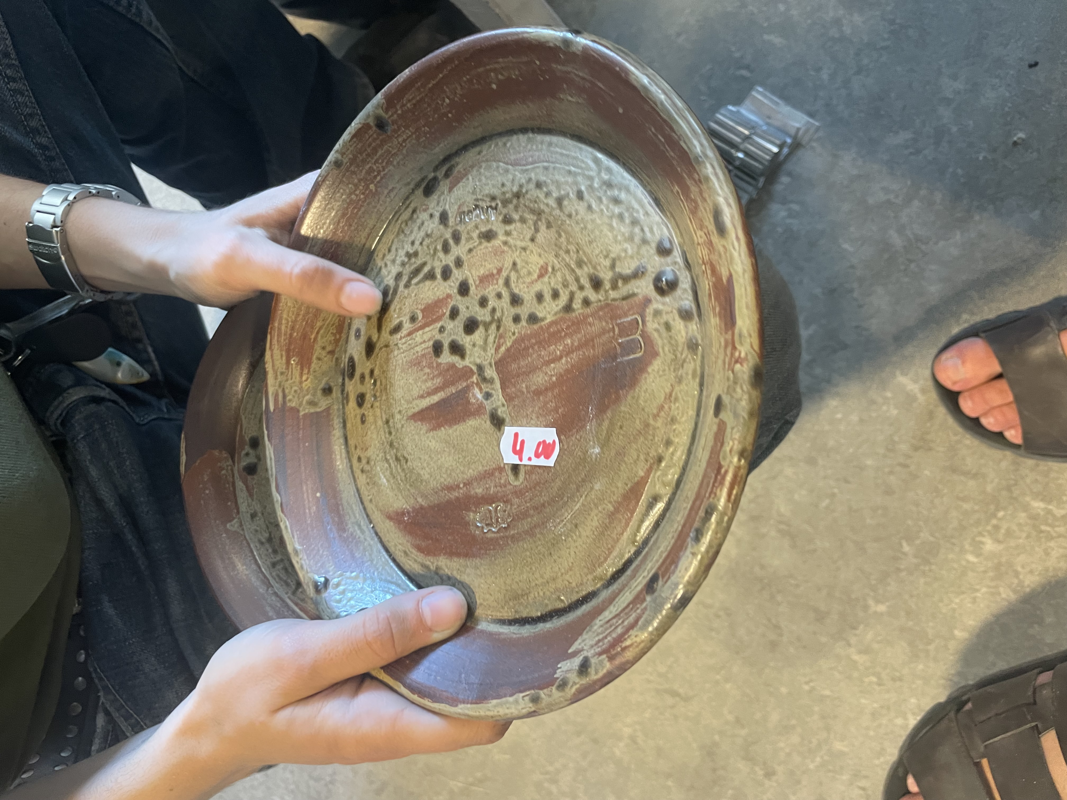 a cutlery set standing on a table