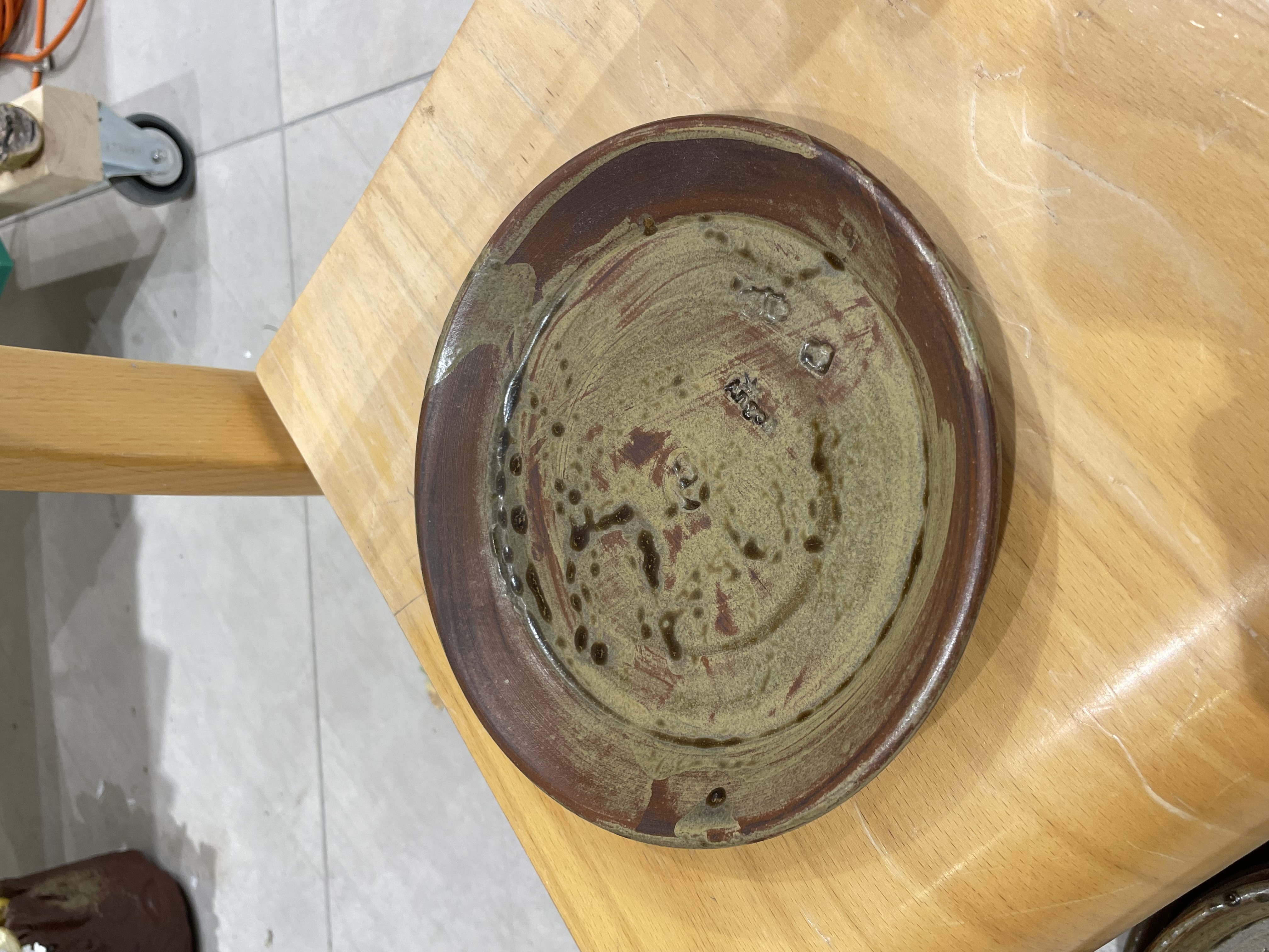 a cutlery set standing on a table