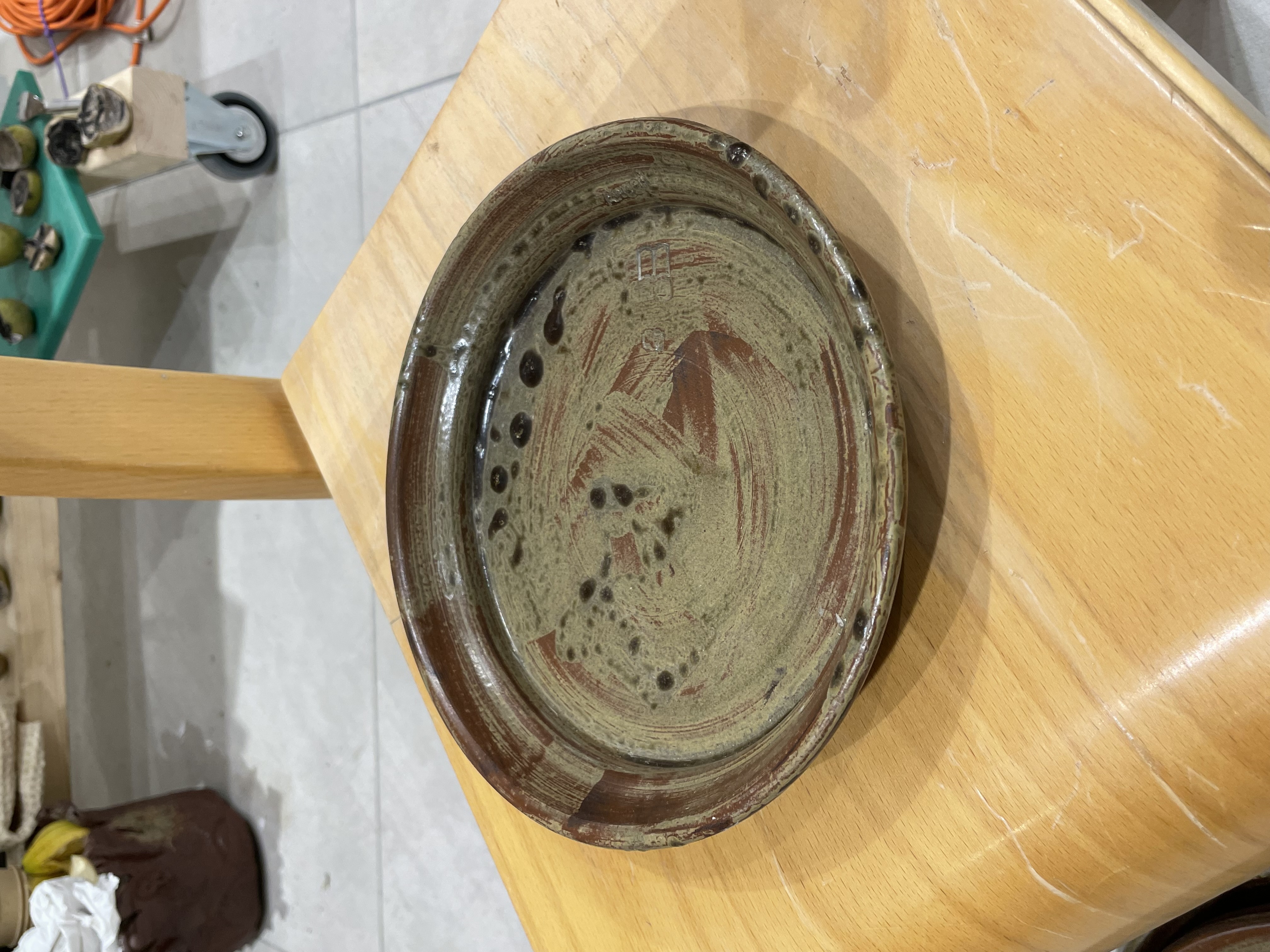 a cutlery set standing on a table