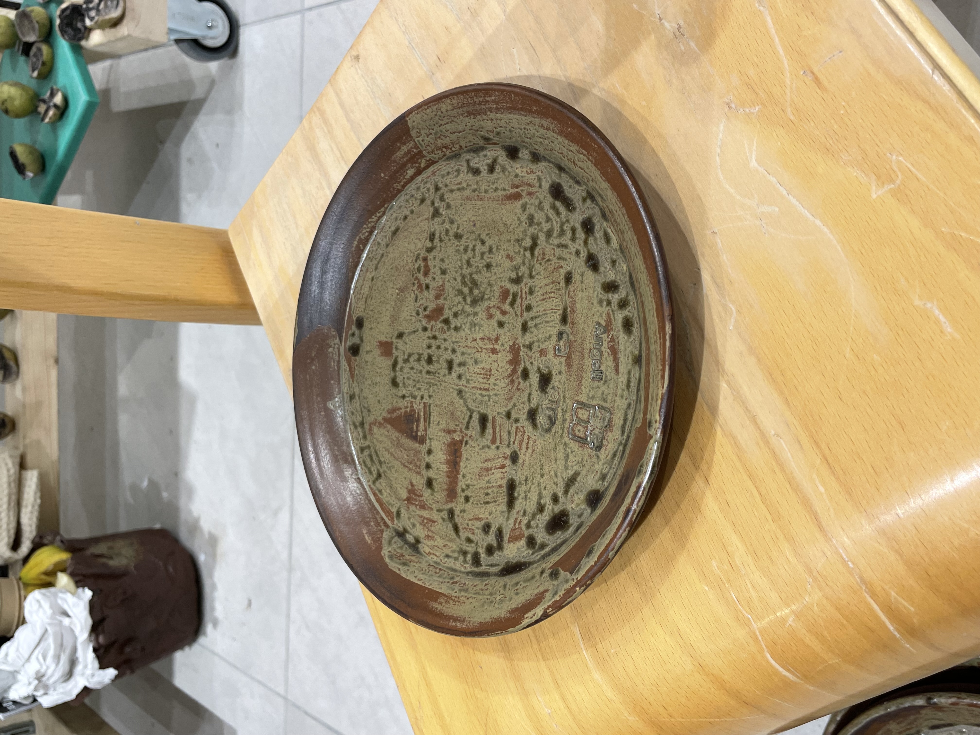 a cutlery set standing on a table