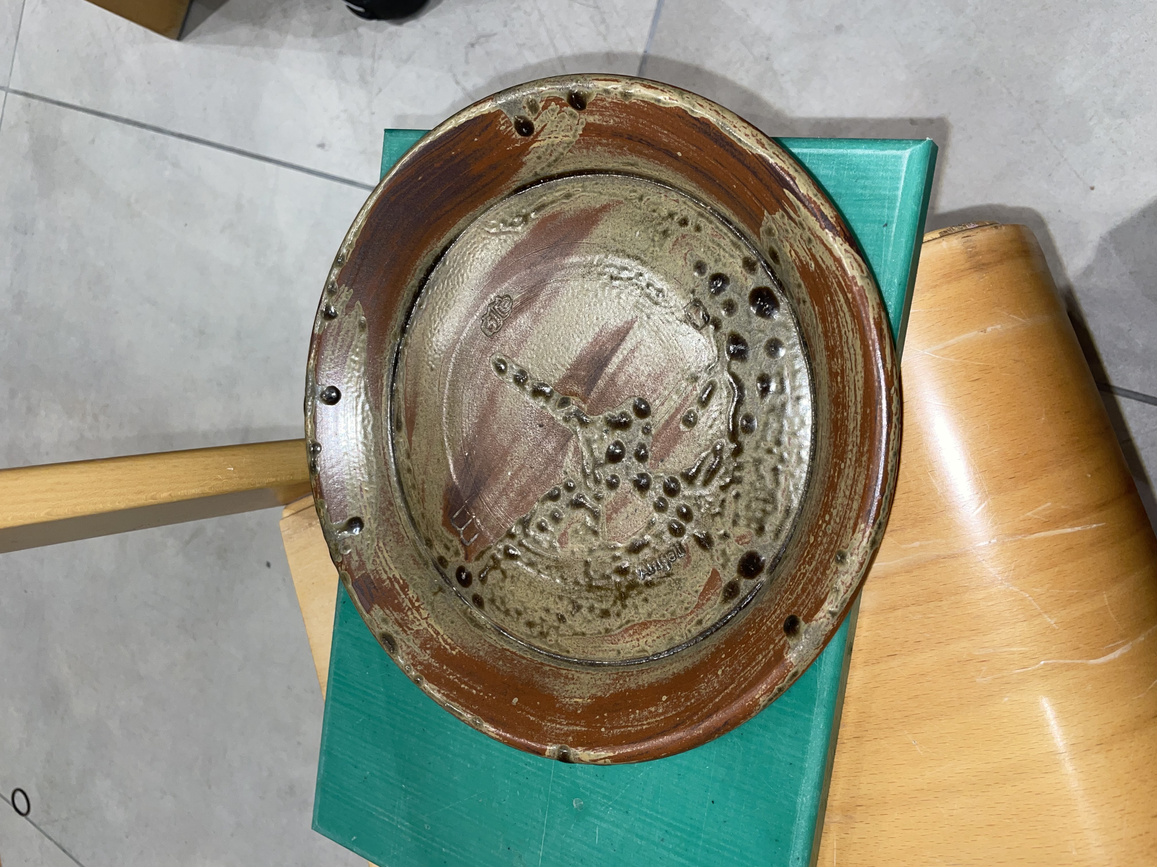 a cutlery set standing on a table